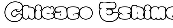 Chicago Eskimo font preview